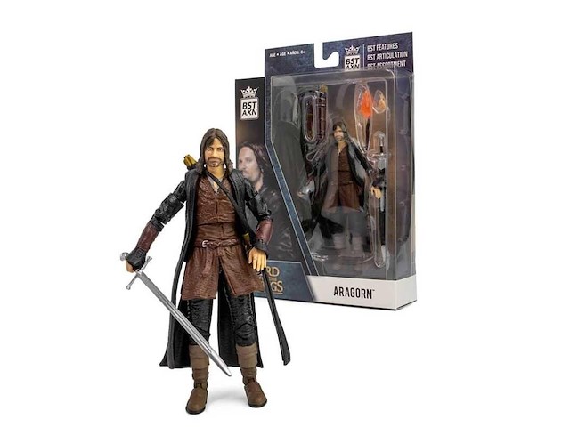 The lord of the rings - bst axn - actiefiguur - aragorn - 13 cm - afbeelding 2 van  5
