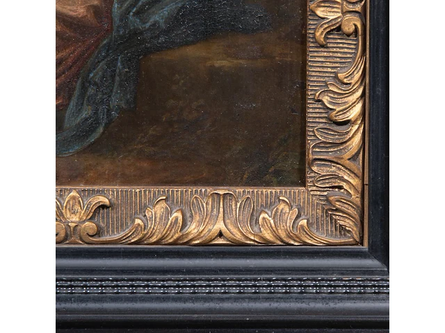 The 'madonna lactans' in a landscape, 17thc, oil on copper 21 x 15.5 cm. (8.26 x 6.09 in.), frame: 42.5 x 37 cm. (16.73 x 14.57 in.) - afbeelding 4 van  4