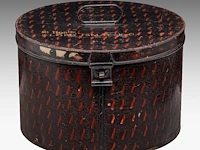 The personal ede & ravenscroft hatbox of lord ismay kg 24 x 35 cm. (9.44 x 13.77 in.) - afbeelding 2 van  7
