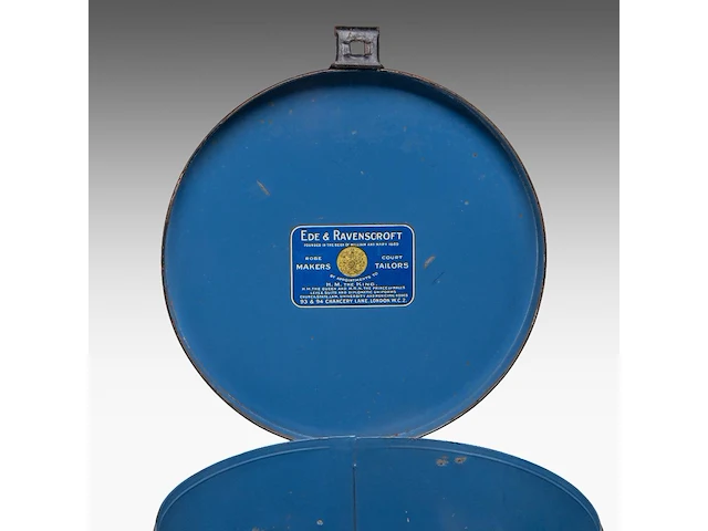 The personal ede & ravenscroft hatbox of lord ismay kg 24 x 35 cm. (9.44 x 13.77 in.) - afbeelding 5 van  7