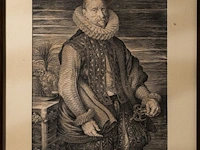 The portrait of albrecht of austria, archduke of burgundy, copper engraving by joannes muller after a painting by peter paul rubens 55 x 41 cm. (21.64 x 16.14 in.) - afbeelding 2 van  4