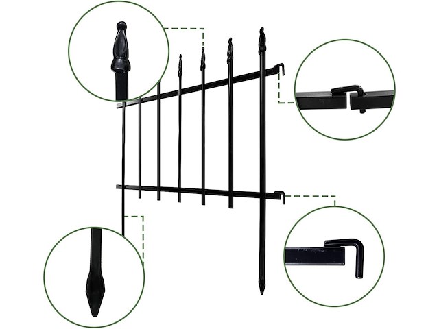 Thealyn decoratief tuinhek (5 stuks) - afbeelding 3 van  3