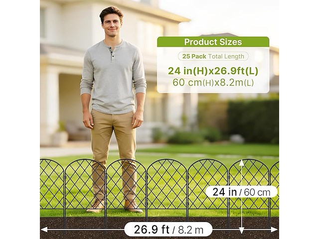 Thealyn decoratieve tuinafrastering (25 stuks) - afbeelding 3 van  4