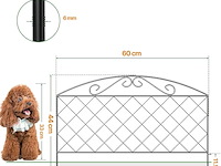 Thealyn decoratieve tuinafscheiding 44 cm (h) x 3 m (l) - afbeelding 3 van  4