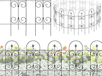 Thealyn metalen decoratieve tuinhekrand 82 cm hoog x 6,1 m breed - afbeelding 1 van  5