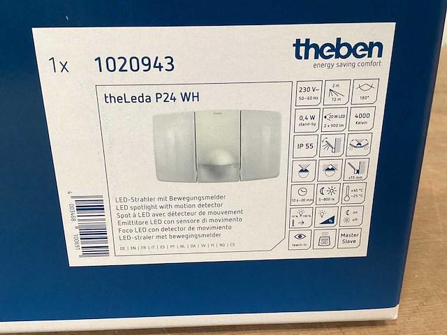 Theben theleda p24wh buitenlamp met sensor (8x) - afbeelding 4 van  6