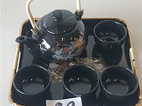 Theeset en dienblad - afbeelding 1 van  2