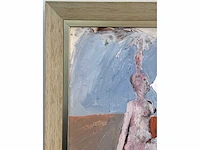 Theo boons - naaktfiguren in landschap - acryl op board - afbeelding 1 van  10