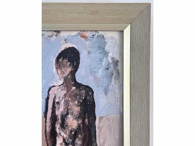 Theo boons - naaktfiguren in landschap - acryl op board - afbeelding 2 van  10