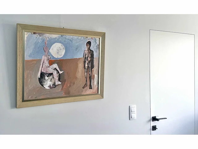 Theo boons - naaktfiguren in landschap - acryl op board - afbeelding 6 van  10
