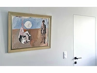 Theo boons - naaktfiguren in landschap - acryl op board - afbeelding 6 van  10