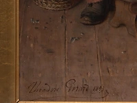 Théodore gérard (1829-1902), the newspaper, 1893, oil on canvas 80 x 57 cm. (31 1/2 x 22.44 in.), frame: 110 x 87 cm. (43.31 x 34 1/4 in.) - afbeelding 4 van  7