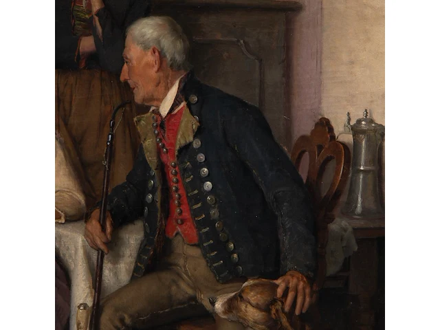Théodore gérard (1829-1902), the newspaper, 1893, oil on canvas 80 x 57 cm. (31 1/2 x 22.44 in.), frame: 110 x 87 cm. (43.31 x 34 1/4 in.) - afbeelding 7 van  7