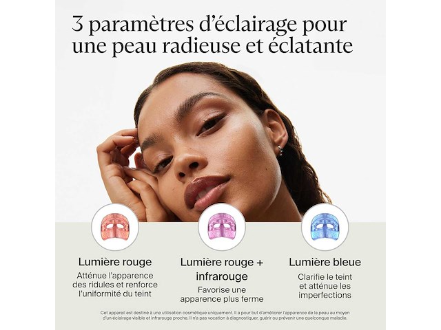 Therabody theraface mask glo | draadloos led-masker voor huidverzorging - afbeelding 4 van  10