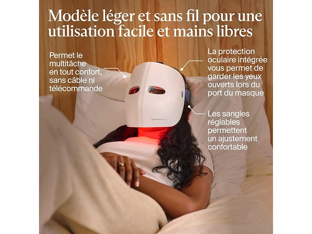 Therabody theraface mask glo | draadloos led-masker voor huidverzorging - afbeelding 8 van  10