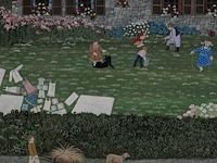 Thérèse coustry (1950), 'lessine sur l'herbe', oil on board 50 x 60 cm. (19.67 x 23.62 in.), frame: 65 x 75 cm. (25.58 x 29.53 in.) - afbeelding 6 van  8