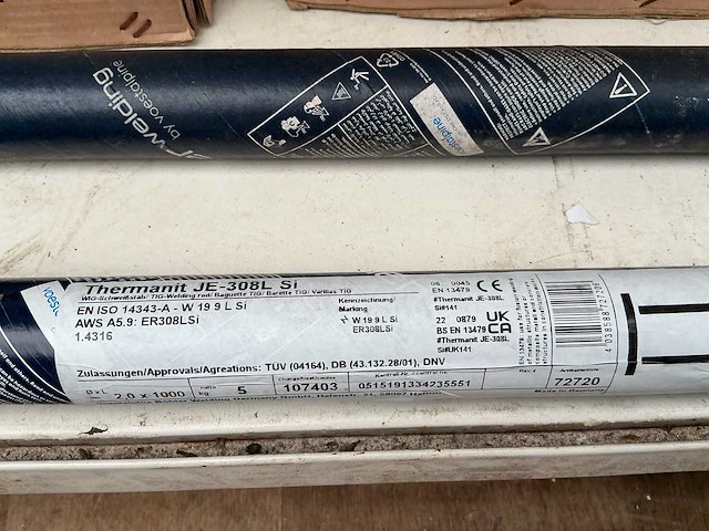 Thermanit je 308l si lasdraad 2 mm,5kg - afbeelding 1 van  1