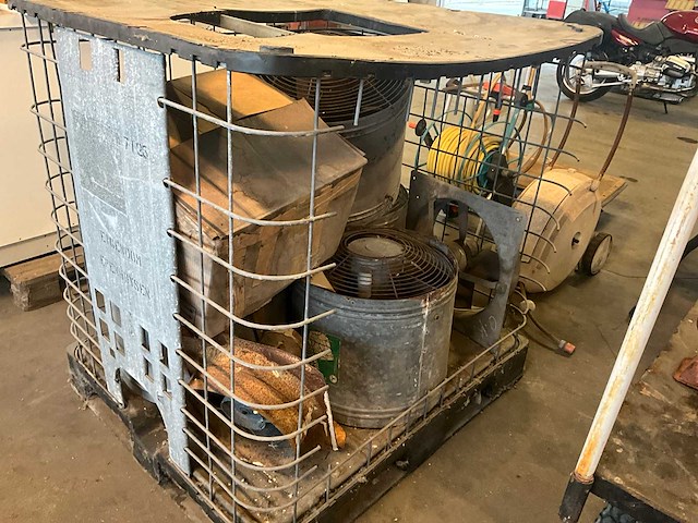 Thermo heating ventilatoren (4x) en toebehoren in kooi - afbeelding 1 van  10