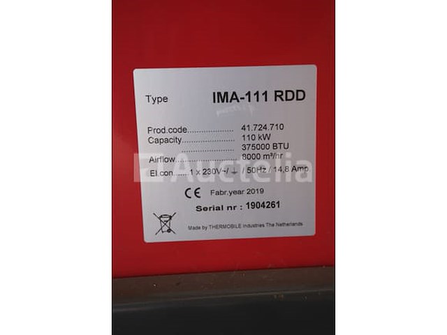 Thermobile ima-111 rdd mobiele warmtekanon - afbeelding 12 van  12