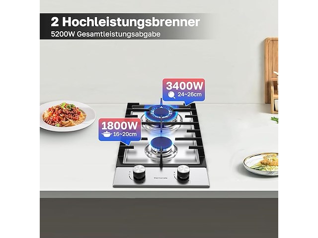 Thermomate ghss302 gaskookplaat - afbeelding 2 van  2