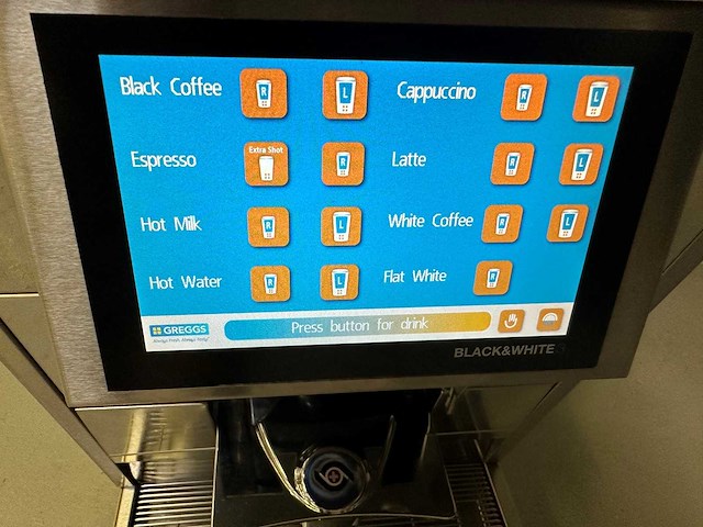 Thermoplan - zwart & wit - koffiemachine - afbeelding 3 van  4