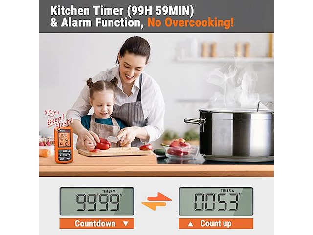 Thermopro digitale vlees thermometer - afbeelding 2 van  4