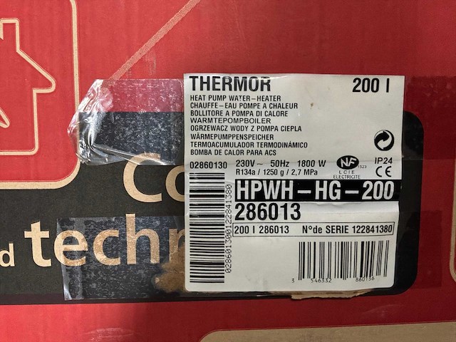 Thermor aéromax premium 200l warmtepompboiler - afbeelding 2 van  4