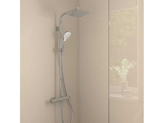 Thermostatische douchekolom met 1-jet chroom moventa e 230 hansgrohe - afbeelding 1 van  1