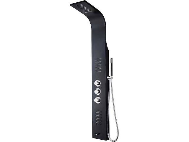 Thermostatische douchepaneel (zwart) - afbeelding 2 van  2