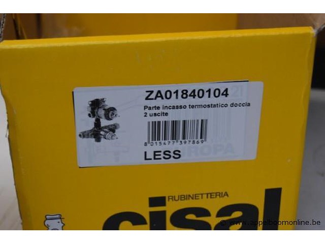 Thermostatische inbouwkraan cisal, za01840104 - afbeelding 2 van  2