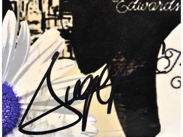 Thierry auger - audrey - gemengde techniek op doek - 100x100 cm - afbeelding 2 van  14