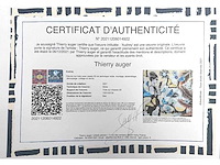 Thierry auger - audrey - gemengde techniek op doek - 100x100 cm - afbeelding 5 van  14