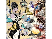 Thierry auger - audrey - gemengde techniek op doek - 100x100 cm - afbeelding 1 van  14