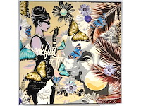 Thierry auger - audrey - gemengde techniek op doek - 100x100 cm - afbeelding 7 van  14