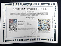 Thierry auger - breakfast at tiffany's - gemengde techniek op doek - 100x100 cm - afbeelding 5 van  14