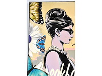 Thierry auger - breakfast at tiffany's - gemengde techniek op doek - 100x100 cm - afbeelding 12 van  14