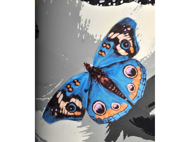 Thierry auger - breakfast at tiffany's - gemengde techniek op doek - 100x100 cm - afbeelding 13 van  14