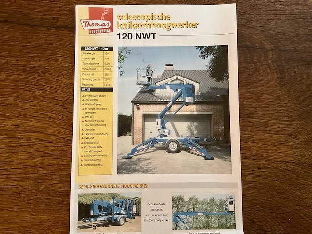 Thomas 120 nwt - 12m luchtwerkplatform - afbeelding 27 van  35
