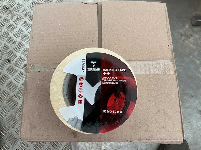 Thormas maskin tape 500 m x 50mm (24x) - afbeelding 1 van  1