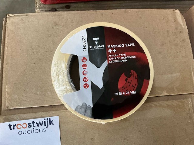 Thormas schilderstape 50 meter/25mm (24x) - afbeelding 1 van  1