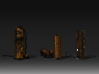 Three japanese gold lacquered inro, edo/meiji period (19thc) - afbeelding 4 van  6
