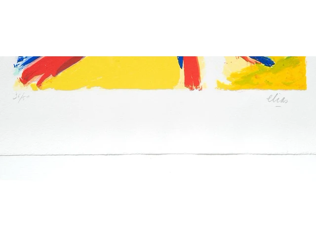 Three lithographs by etienne elias (1936-2007), n° 36/50 24 x 32 cm. (9.44 x 12.59 in.), frame: 51.5 x 59 cm. (20.28 x 23.23 in.) - afbeelding 5 van  14