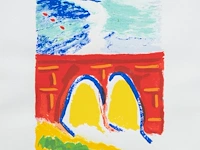 Three lithographs by etienne elias (1936-2007), n° 36/50 24 x 32 cm. (9.44 x 12.59 in.), frame: 51.5 x 59 cm. (20.28 x 23.23 in.) - afbeelding 13 van  14