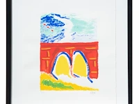 Three lithographs by etienne elias (1936-2007), n° 36/50 24 x 32 cm. (9.44 x 12.59 in.), frame: 51.5 x 59 cm. (20.28 x 23.23 in.) - afbeelding 14 van  14