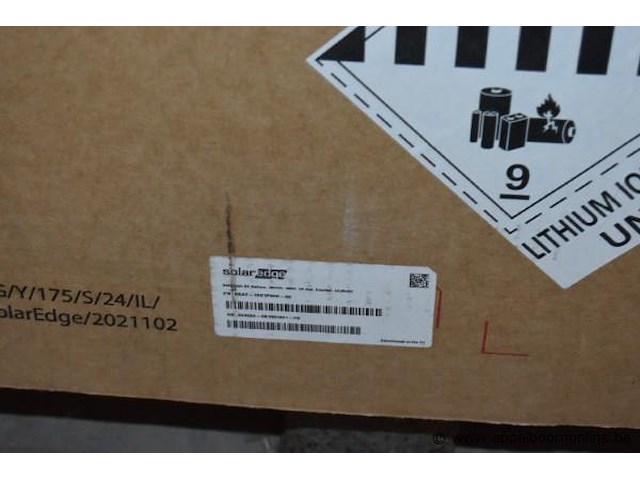 Thuisbatterij, solaredge, bat-10k1p0b-12, 10kwh, 400v, werking niet gekend - afbeelding 2 van  2