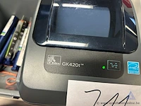 Ticketprinter zebra, gk420t - afbeelding 2 van  2