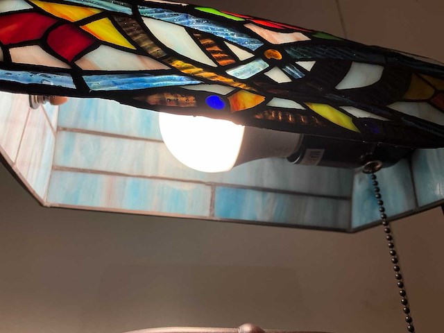 Tiffany bureaulamp - afbeelding 4 van  4