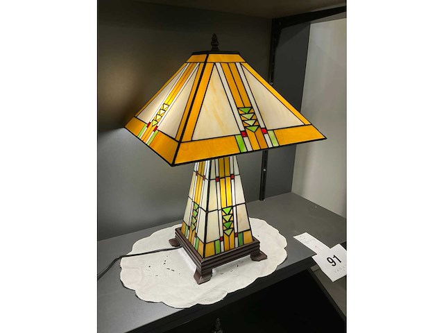 Tiffany tafellamp - afbeelding 3 van  4