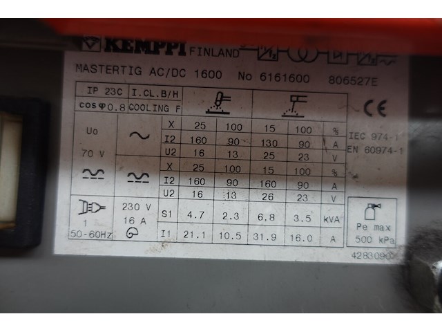 Tig lassapparaat kemppi - afbeelding 5 van  5