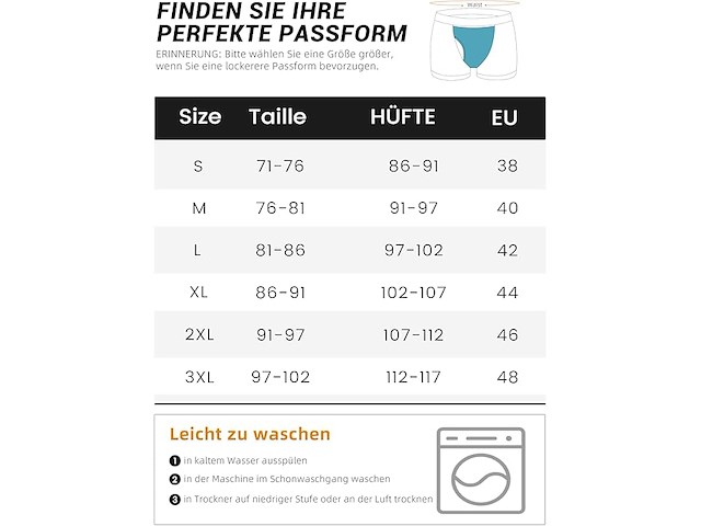 Tiichoo incontinentie-ondergoed (2xl, 3 stuks) - afbeelding 2 van  3